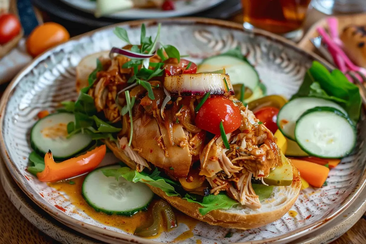 pan con pollo