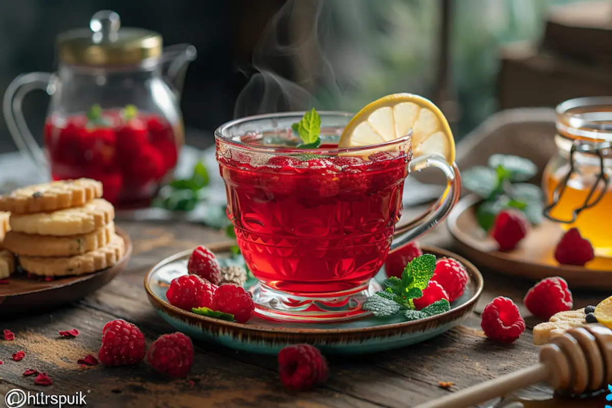 How do you make raspberry tea taste nice