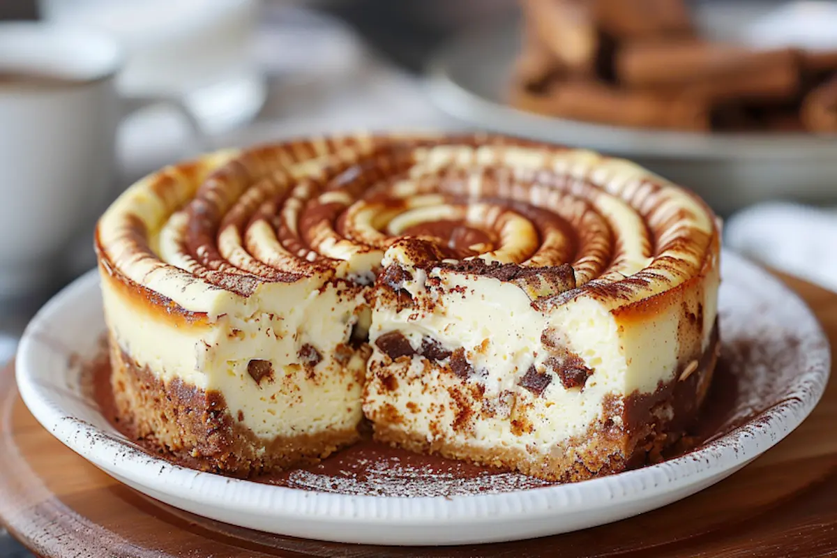 cinnamon roll cheesecake Recipe